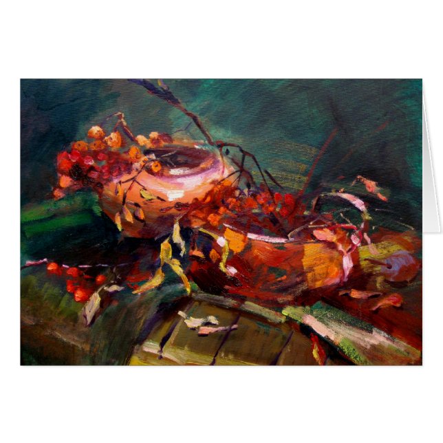 Herbst-Stillleben-Karte (Vorderseite (Horizontal))