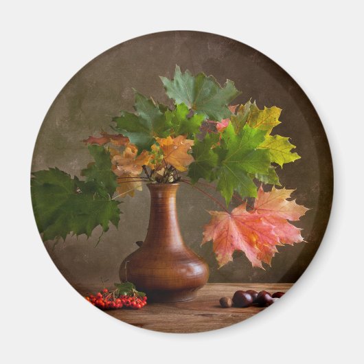 Herbst-Stillleben Magnet (Vorne)