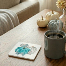 Herbst Stilvolle Wasserfarbenkürbis Blaurosa Herbs