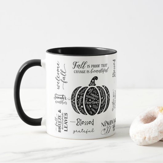 Herbst Stimmung Tasse (Mit Donut)