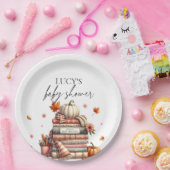 Herbst Storybook Neues Kapitel Herbst Babydusche Pappteller (Party)