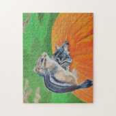 Herbst-Streifenhörnchen Puzzle (Vertikal)