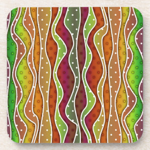 HERBST STRIPES KORKEN-UNTERSETZER GETRÄNKEUNTERSETZER