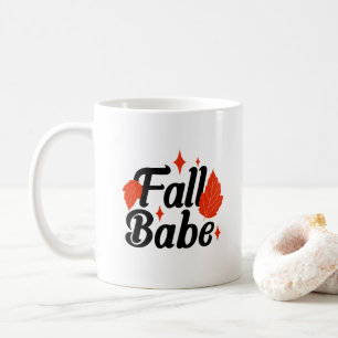 Herbst Stylish Fall Babe Print Kaffeetasse