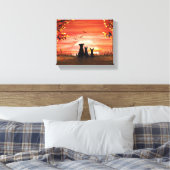 Herbst Sunset Leinwanddruck (Insitu (Schlafzimmer))