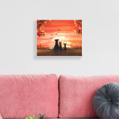 Herbst Sunset Leinwanddruck (Insitu (Wohnzimmer))