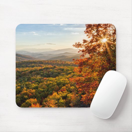 Herbst Sunset | North Carolina Mousepad (Mit Mouse)