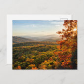 Herbst Sunset | North Carolina Postkarte (Vorne/Hinten)