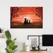 Herbst Sunset Poster (Heimbüro)