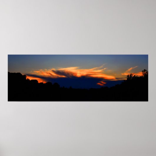 Herbst Sunset Poster (Vorne)