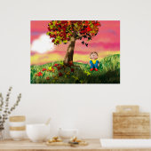 Herbst Sunset Poster (Küche)
