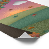 Herbst Sunset Poster (Ecke)