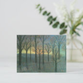 Herbst Sunset Postkarte (Stehend Vorderseite)