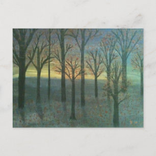 Herbst Sunset Postkarte