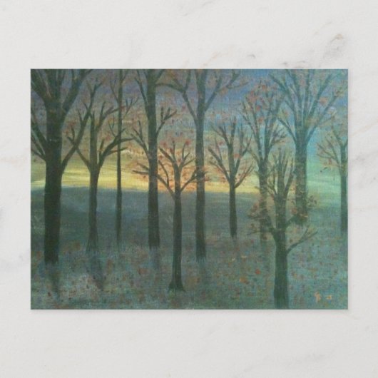 Herbst Sunset Postkarte (Vorderseite)
