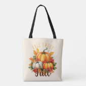 Herbst Süß Herbst - Herbstpumpen & Blätter Tasche (Rückseite)