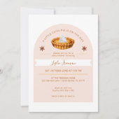 Herbst Süsse Pie Baby Dusche Einladung (Vorderseite)