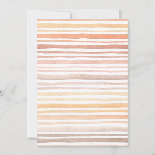 Herbst Süsse Pie Baby Dusche Einladung (Rückseite)