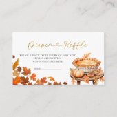 Herbst Süsse Pie Babydusche Windeln Raffel Begleitkarte (Vorderseite)