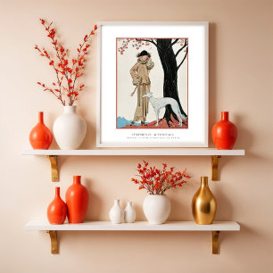 Herbst-Symphonie-Modeillustration von G. Barbier Poster