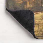 Herbst-Szene, Leeds, 1874 (Öl an Bord) Mousepad (Ecke)