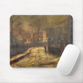 Herbst-Szene, Leeds, 1874 (Öl an Bord) Mousepad (Mit Mouse)