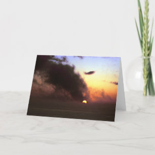 Herbst-Tag-und-Nacht-Gleiche Sonnenuntergang von Karte