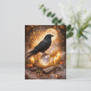 Herbst-Tagundnachtgleiche Rabe Mabon Pagan Wicca Feiertagspostkarte