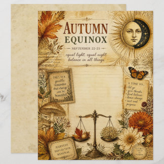 Herbst-Tagundnachtgleiche-Schrappbuch-Papier