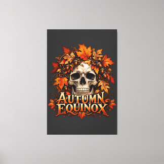 Herbst-Tagundnachtgleiche-Totenkopf Leinwanddruck