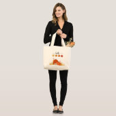 Herbst-Tasche Jumbo Stoffbeutel (Vorderseite (Model))