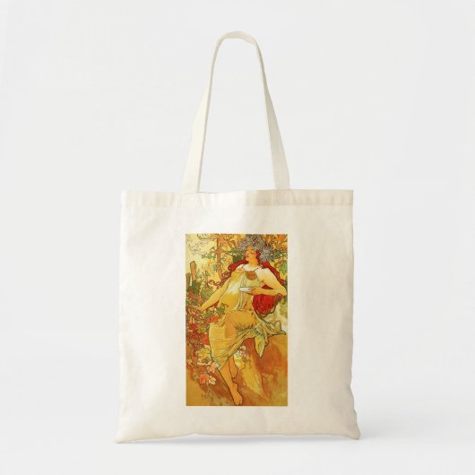 Herbst-Taschen-Tasche Alphonse Mucha Tragetasche (Vorne)