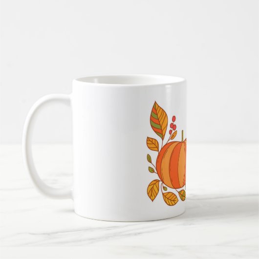 Herbst Tasse-Geben Dank Kaffeetasse (Links)