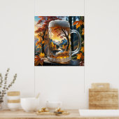 Herbst-Tasse-Poster Poster (Küche)