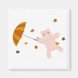 Herbst Teddybear Magnet