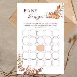 Herbst Terracotta Baby Fox Pumpkin Bingo Game