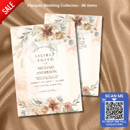 Herbst Terracotta Floral Pampas Grass WEDD