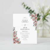 Herbst Terracotta Florenz Einladung (Stehend Vorderseite)