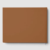 Herbst Terracotta Herbst Rustikale Hochzeit Gästebuch (Rückseite)