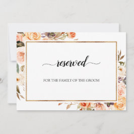 Herbst Terracotta Orange Blumenzehen vorbehalten Einladung