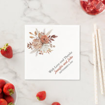 Herbst Terracotta Rustikale Hochzeit