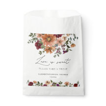 Herbst Terrakotta Burgunder Floral Liebe ist süß