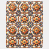 Herbst-Thanksgiving Trendy Pumpkin Collection Fleecedecke (Vorderseite)