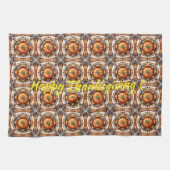Herbst-Thanksgiving Trendy Pumpkin Collection Geschirrtuch (Horizontal)
