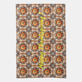 Herbst-Thanksgiving Trendy Pumpkin Collection Geschirrtuch (Vertikal)