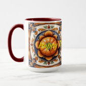 Herbst-Thanksgiving Trendy Pumpkin Collection Tasse (Links)