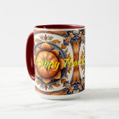 Herbst-Thanksgiving Trendy Pumpkin Collection Tasse (Vorderseite Links)