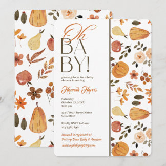 Herbst-Thema-Baby-Shower-Einladung Einladung