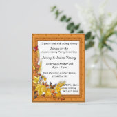 Herbst Thema Jahrestag Einladung (Stehend Vorderseite)