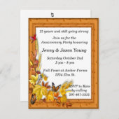 Herbst Thema Jahrestag Einladung (Vorne/Hinten)